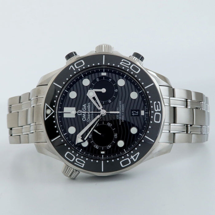 Omega Seamaster Diver 300M Chronograph Black Dial 44MM Steel 210.30.44.51.01.001