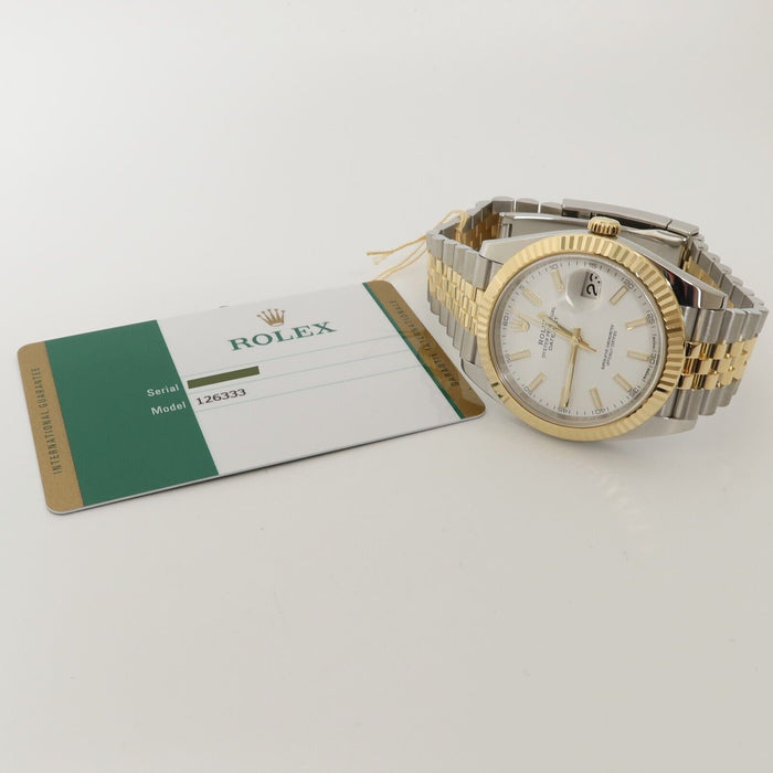 Rolex Datejust 41 White Dial 18kt Yellow Gold & Stainless Steel Jubilee 126333