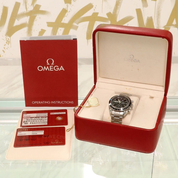 Omega Speedmaster Triple Date Black Dial Chronograph Automatic Steel 3220.50