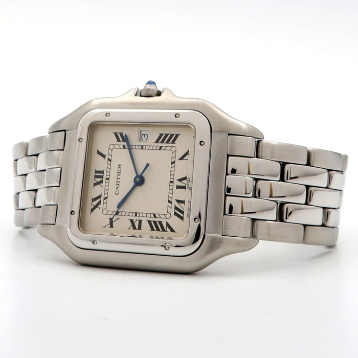 Cartier Panthere Jumbo Stainless Steel 29MM Quartz Silver Dial W25032P5