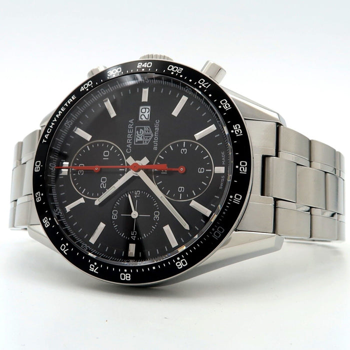 TAG Heuer Carrera Chronograph Black Dial Automatic Stainless Steel 41MM CV2014