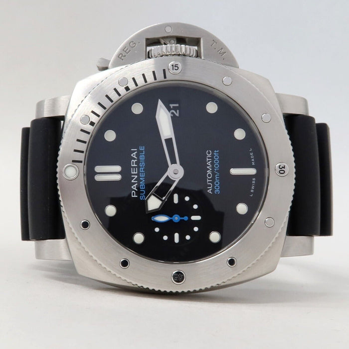 Panerai Luminor Submersible Black Dial 42MM Steel/Rubber Automatic PAM00973