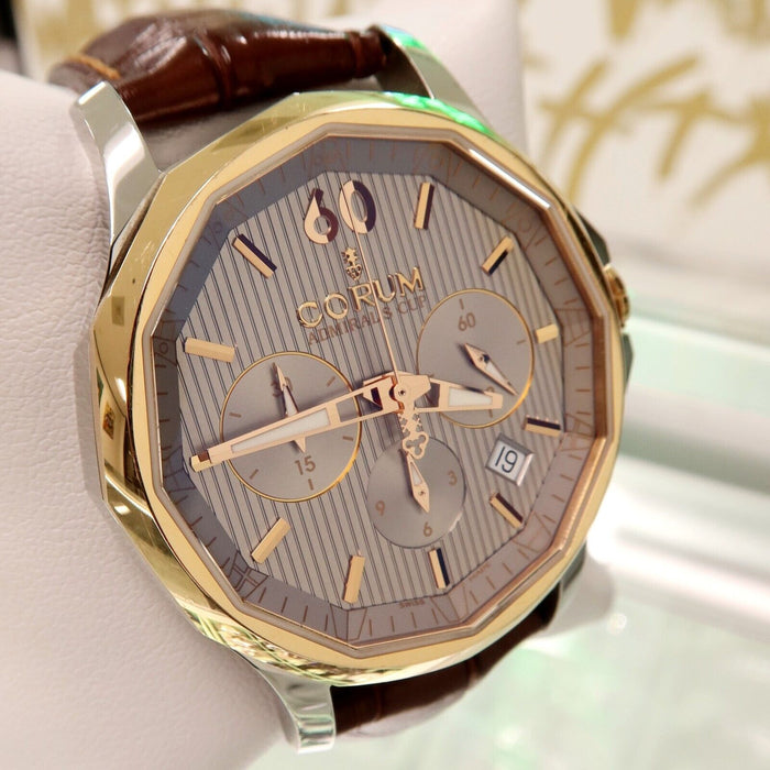 Corum Admiral's Cup Legend 42 Chronograph 18K Gold & Steel 984.101.24-0F02-FH11