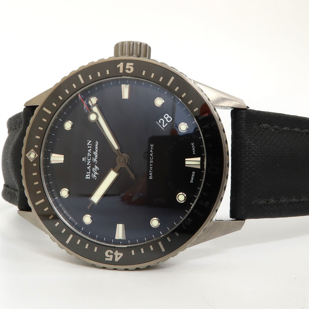 Blancpain Fifty Fathoms Bathyscaphe Black Dial Titanium 43MM