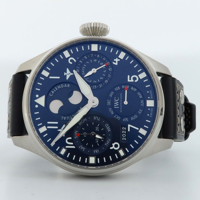 IWC Big Pilot Perpetual Calendar Blue Dial Stainless Steel Automatic IW503605