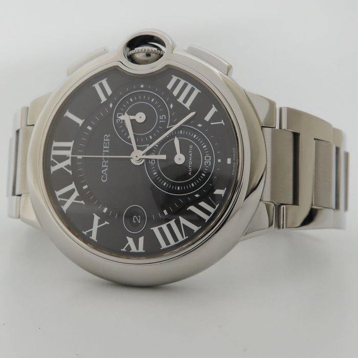 Cartier Ballon Bleu Black Dial Chronograph Automatic Stainless Steel W6920025