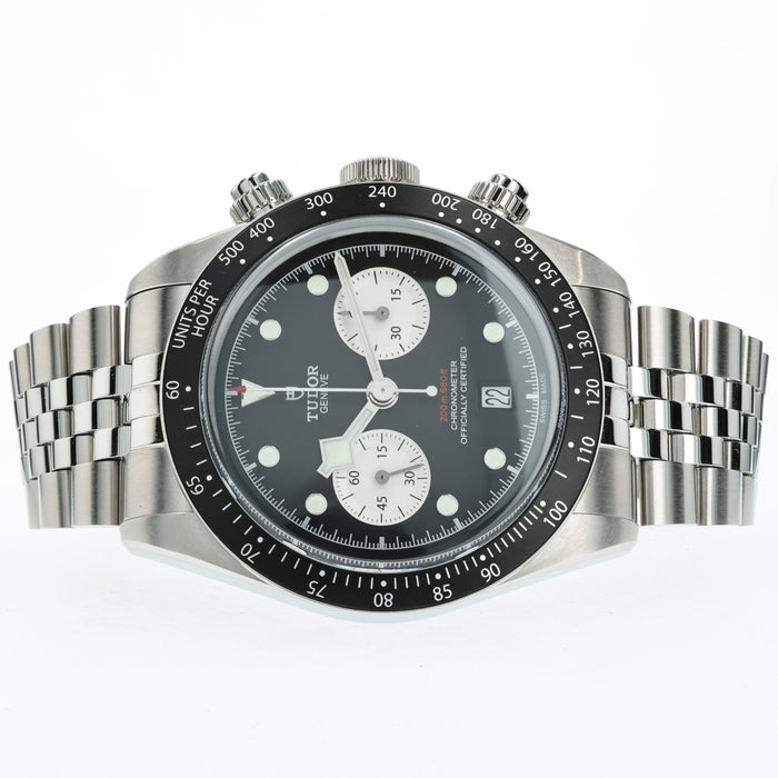 Tudor Black Bay Chronograph White Dial Reverse Panda Stainless Steel 79360N