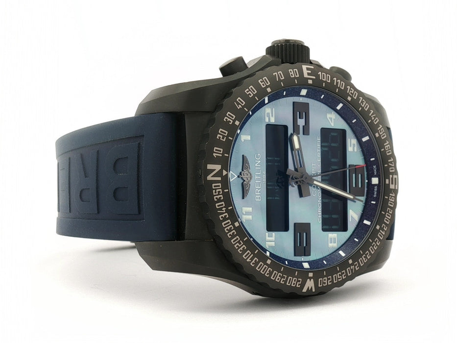 Breitling Cockpit B50 $4,695 Mother of Pearl Dial Black Titanium VB5010
