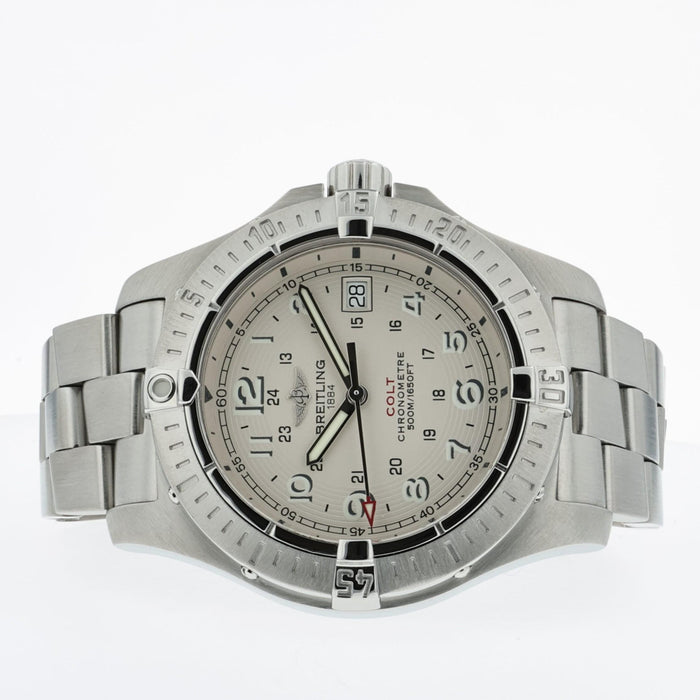 Breitling Colt Chronomat Silver Dial Quartz 41mm A74380