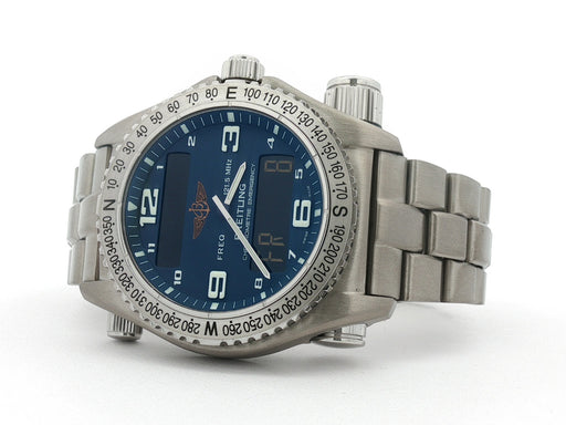 Breitling Emergency Titanium Blue Dial 43MM Quartz Analog/Digital E76321