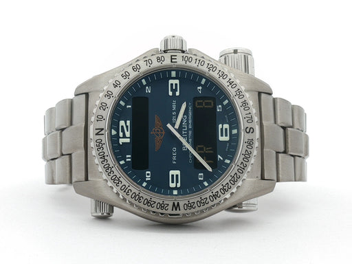 Breitling Emergency Titanium Blue Dial 43MM Quartz Analog/Digital E76321