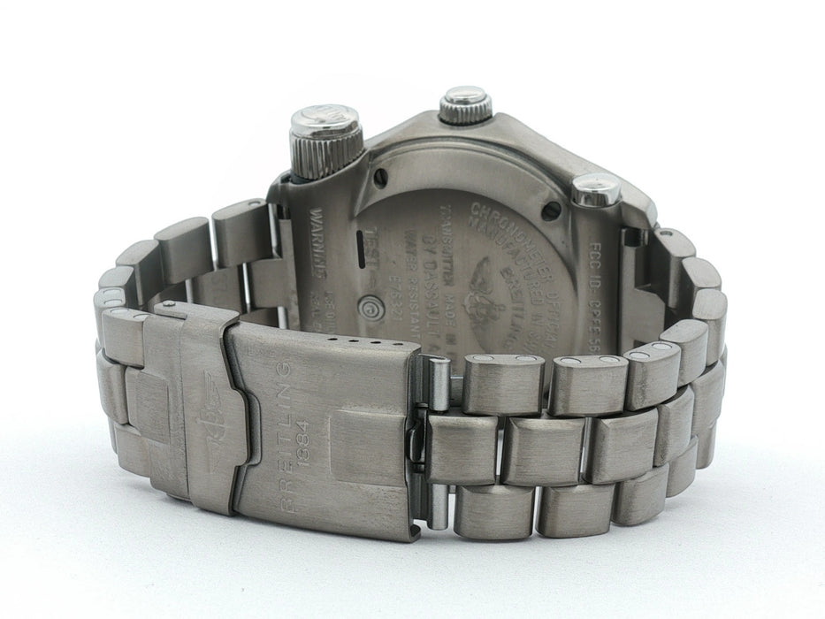 Breitling Emergency Titanium Blue Dial 43MM Quartz Analog/Digital E76321