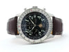 Breitling Montbrillant Eclipse Black Dial Moonphase Chronograph Steel A43030