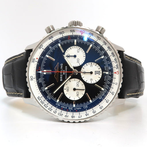Breitling Navitimer Chronograph 46 Black Dial Automatic Stainless Steel AB0137