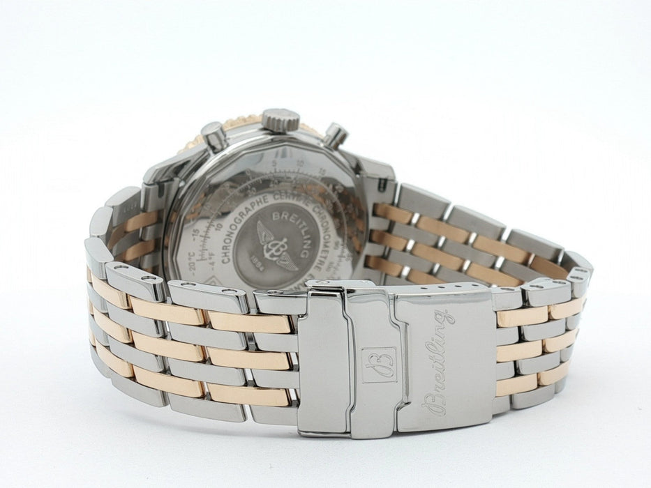 Breitling Navitimer Cosmonaute White Dial Yellow Gold & Stainless Steel D22322