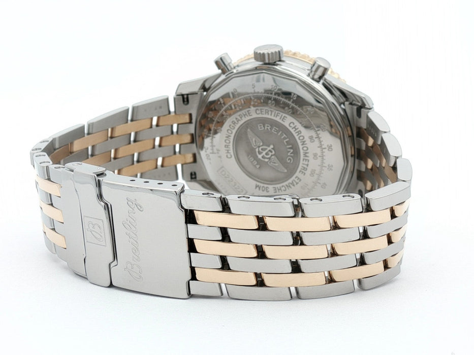 Breitling Navitimer Cosmonaute White Dial Yellow Gold & Stainless Steel D22322