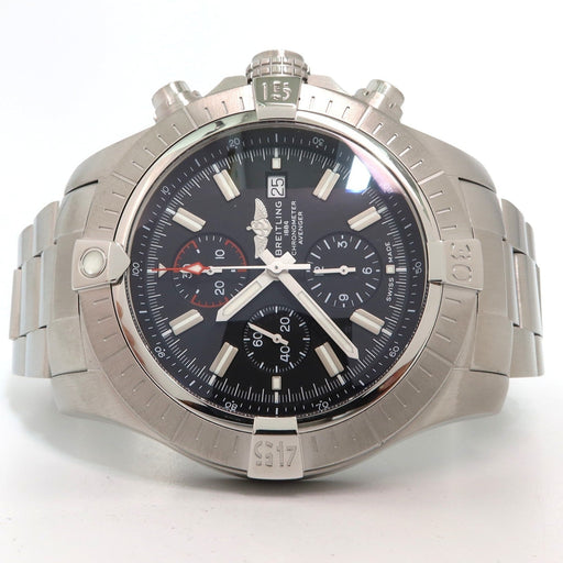 Breitling Super Avenger Chronograph Black Dial 48MM Stainless Steel A13375