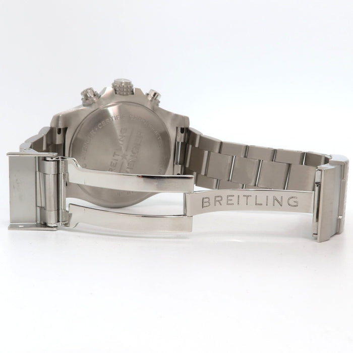 Breitling Super Avenger Chronograph Black Dial 48MM Stainless Steel A13375