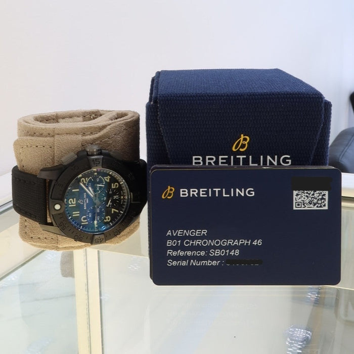 Breitling Super Avenger Night Mission B01 Chronograph 46 Black Ceramic SB0148