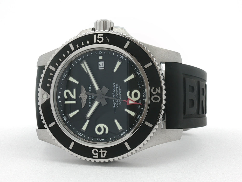 Breitling Superocean 44 Black Dial Stainless Steel Automatic Date A17367