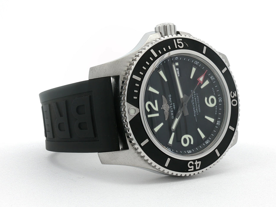 Breitling Superocean 44 Black Dial Stainless Steel Automatic Date A17367
