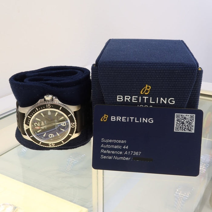 Breitling Superocean 44 Black Dial Stainless Steel Automatic Date A17367