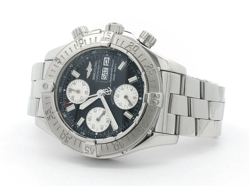 Breitling Superocean Chronograph Black Dial 42MM Stainless Steel A13340