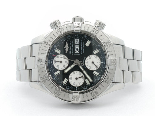 Breitling Superocean Chronograph Black Dial 42MM Stainless Steel A13340