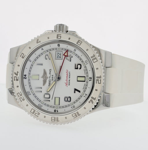 Breitling Superocean GMT White Dial 41MM Stainless Steel Automatic A32380