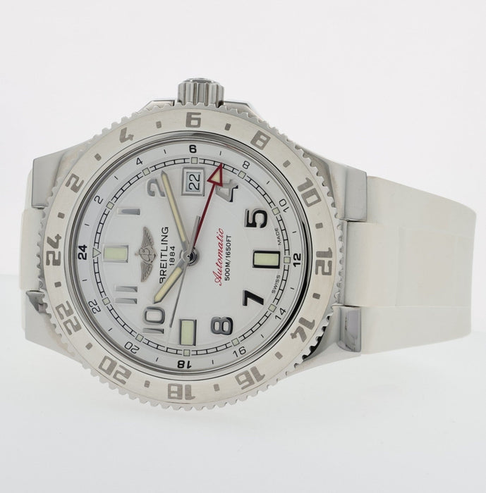 Breitling Superocean GMT White Dial 41MM Stainless Steel Automatic A32380