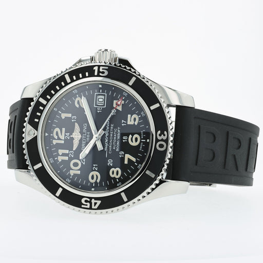 Breitling Superocean II 42 Black Arabic Dial Stainless Steel Automatic A17365