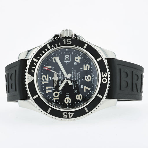 Breitling Superocean II 42 Black Arabic Dial Stainless Steel Automatic A17365