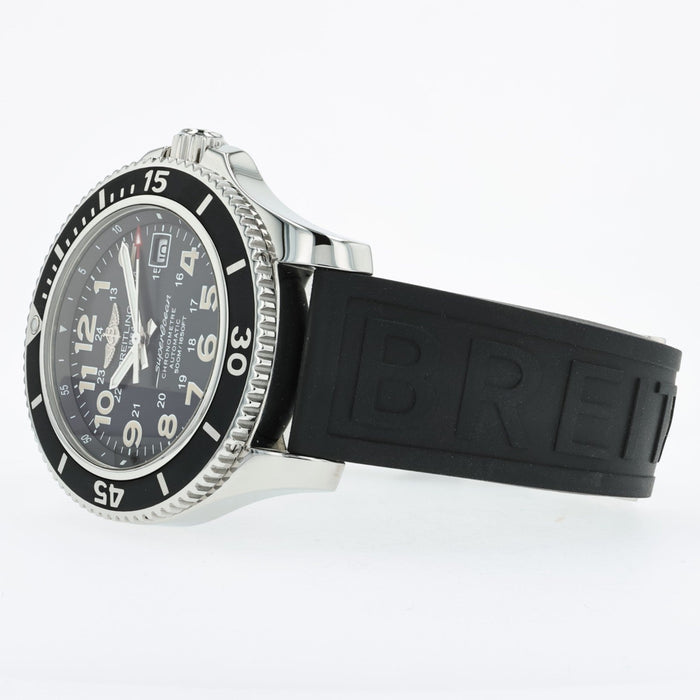 Breitling Superocean II 42 Black Arabic Dial Stainless Steel Automatic A17365