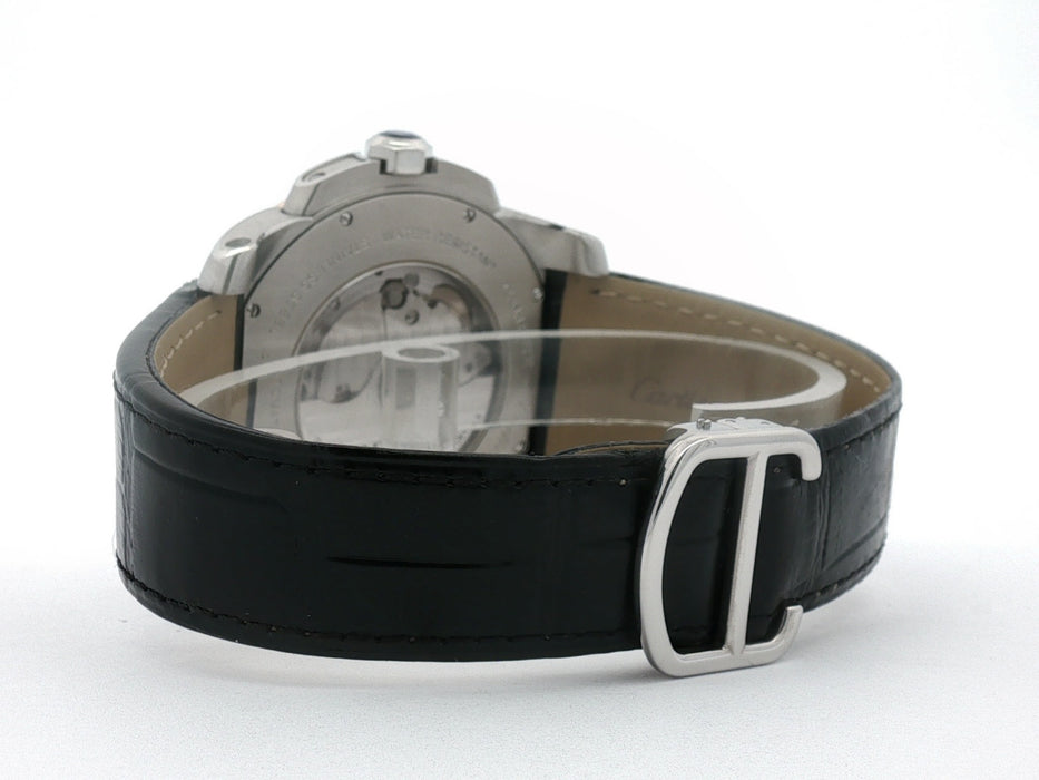Cartier Calibre De Cartier 18k Rose Gold and Stainless Steel 42MM W7100039 3389
