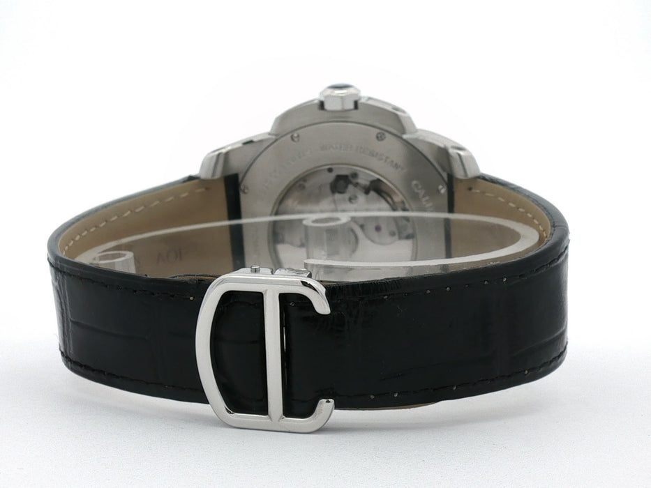 Cartier Calibre De Cartier 18k Rose Gold and Stainless Steel 42MM W7100039 3389