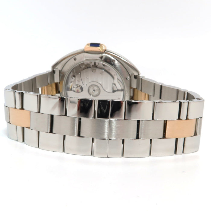 Cartier Cle De Cartier 18K Rose Gold & Stainless Steel Silver Dial W2CL0003 3856