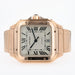 Cartier Santos Large Silver Dial 18kt Rose Gold Automatic WGSA0007 4071