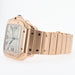 Cartier Santos Large Silver Dial 18kt Rose Gold Automatic WGSA0007 4071