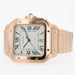 Cartier Santos Large Silver Dial 18kt Rose Gold Automatic WGSA0007 4071