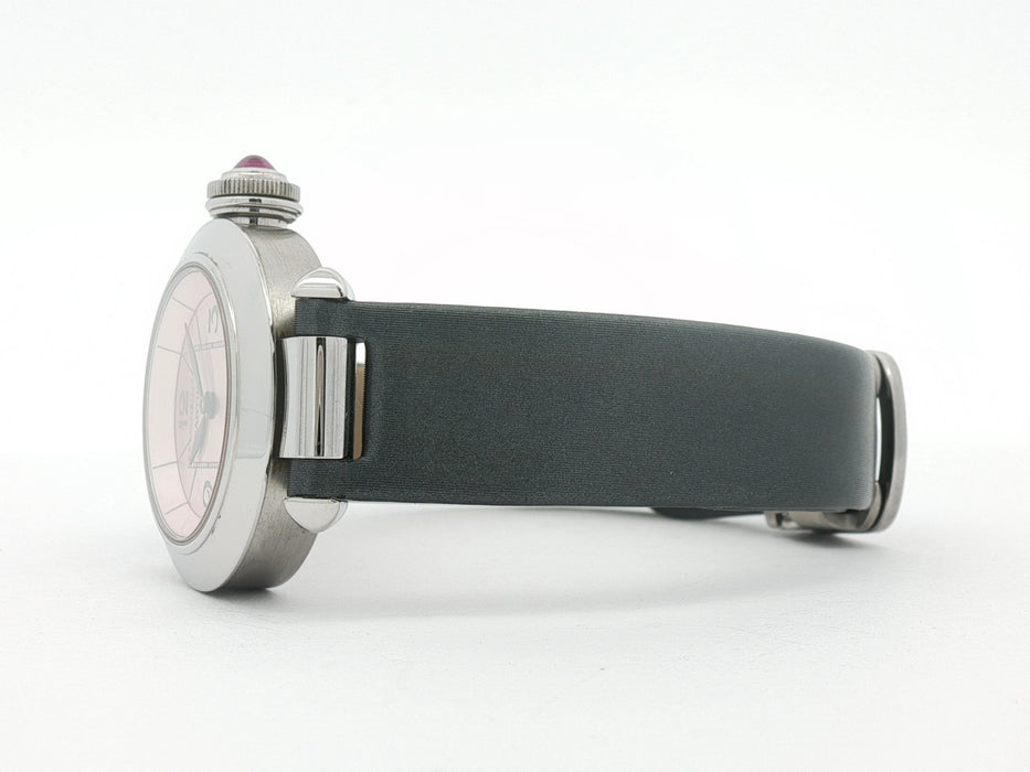 Cartier Miss Pasha Pink Dial 27mm Stainless Steel Quartz W3140026 2973