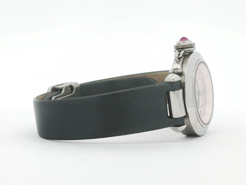 Cartier Miss Pasha Pink Dial 27mm Stainless Steel Quartz W3140026 2973