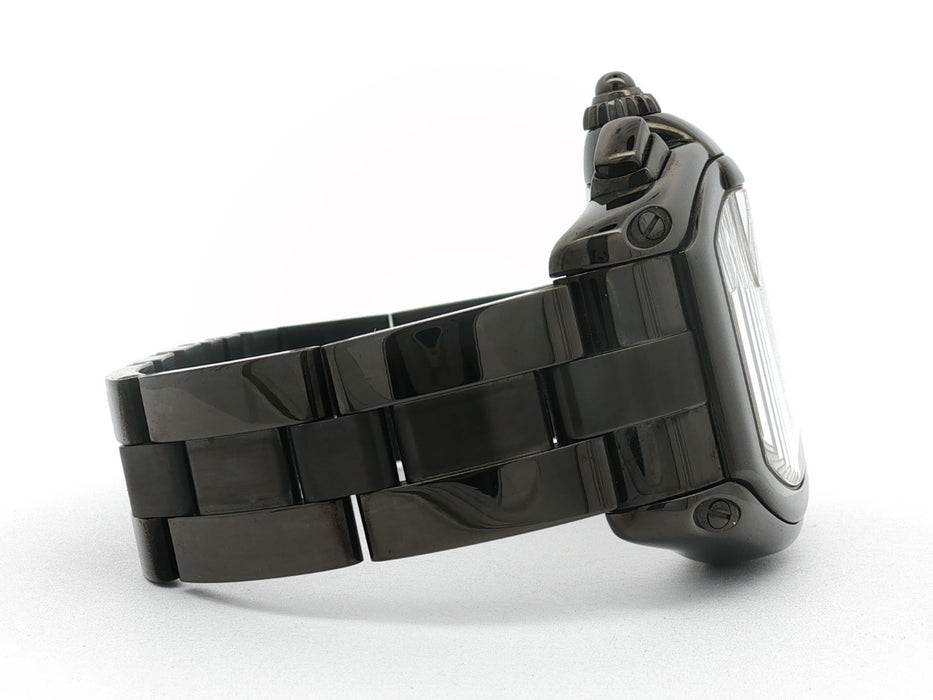 Cartier Roadster Chronograph Aftermarket PVD Steel Black Dial W62020X6 2618