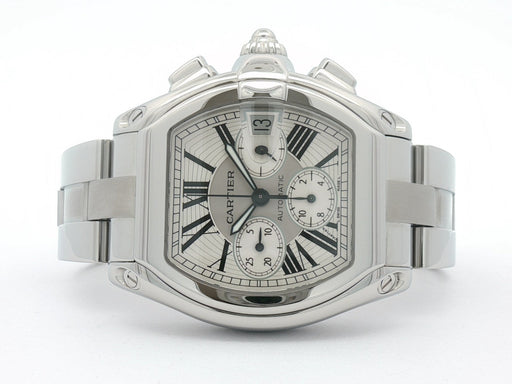 Cartier Roadster Chronograph Silver Dial Stainless Steel Automatic W62019X6 2618