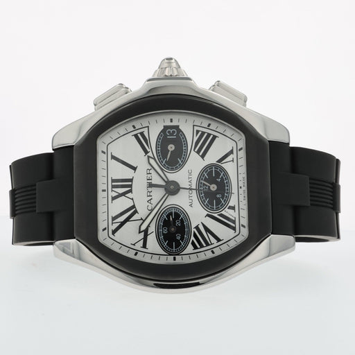 Cartier Roadster Chronograph Silver Dial Stainless Steel Automatic W6206020 3405