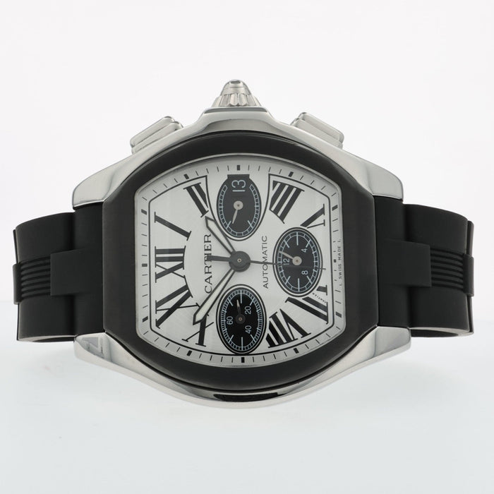 Cartier Roadster Chronograph Silver Dial Stainless Steel Automatic W6206020 3405