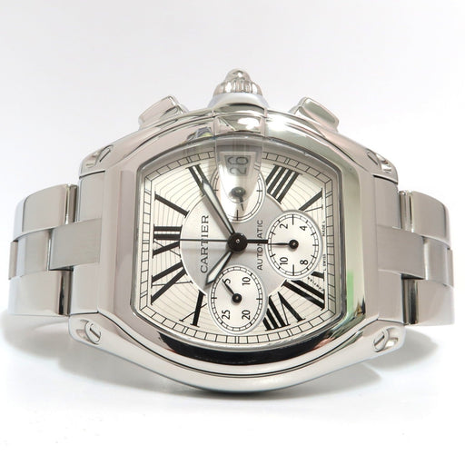 Cartier Roadster Chronograph XL Silver Dial Stainless Steel 43MM W62006X6 2618