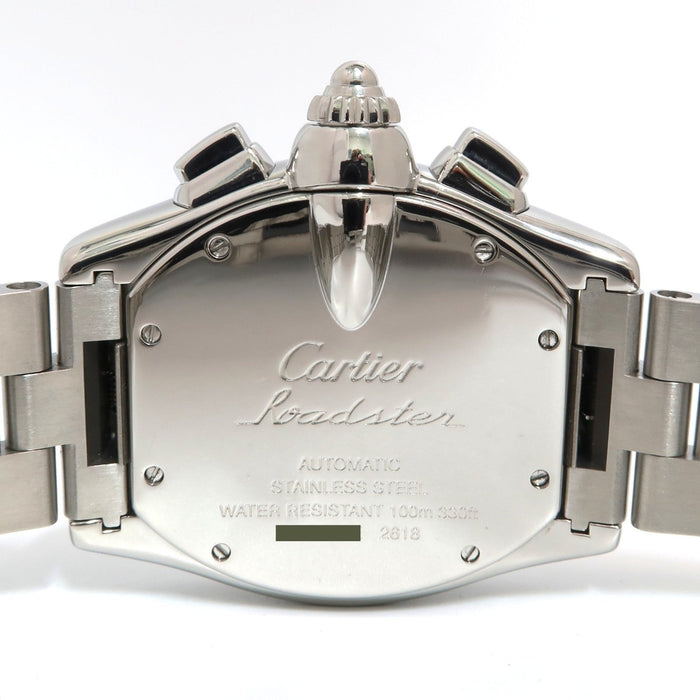 Cartier Roadster Chronograph XL Silver Dial Stainless Steel 43MM W62006X6 2618
