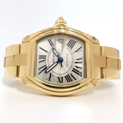 Cartier Roadster Silver Dial Solid 18kt Yellow Gold Automatic W62005V1 2524