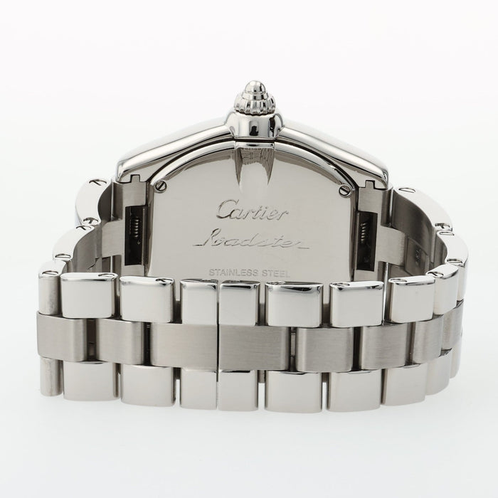 Cartier Roadster Small Pink Dial Quartz Stainless Steel W62017V3 2675