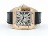 Cartier Santos 100 Large Solid 18kt Yellow Gold Silver Roman Dial W20112Y1 2657